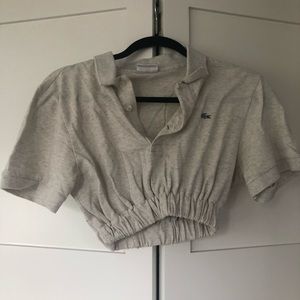Vintage Lacoste redesigned cropped top